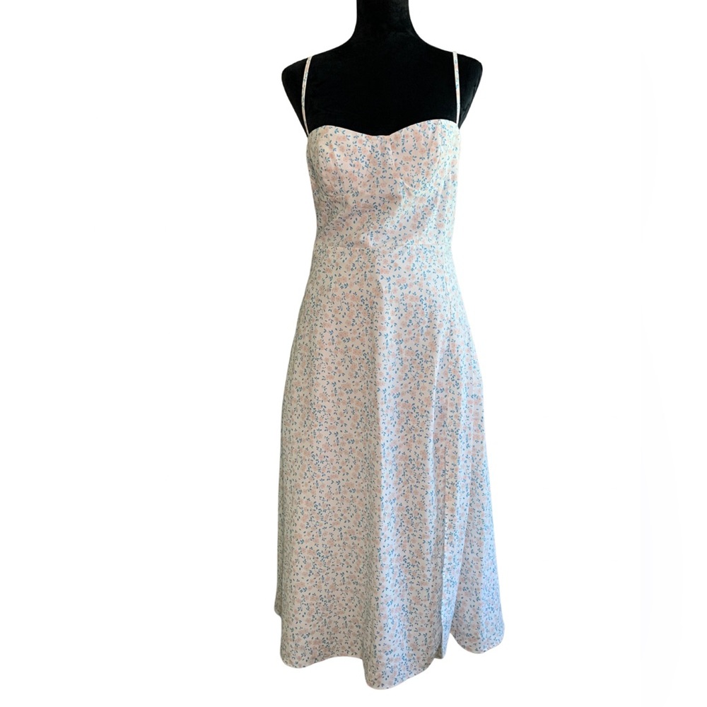 Midi Floral Camisole Slip Dress - Size Large